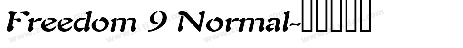 Freedom 9 Normal字体转换